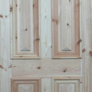 Baltic Cricket Bat Solid Timber Door with vertical panel design and natural finish