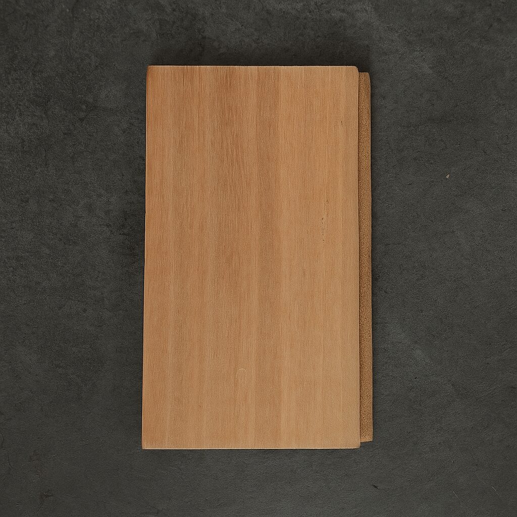 Australian Chestnut hardwood timber planks showing distinctive grain pattern